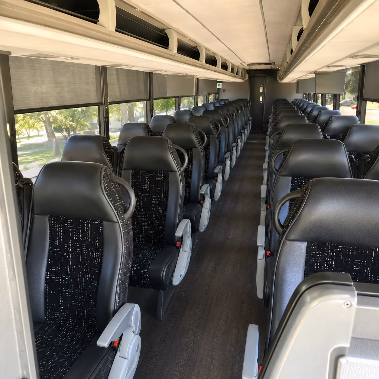 hayward charter bus services interior