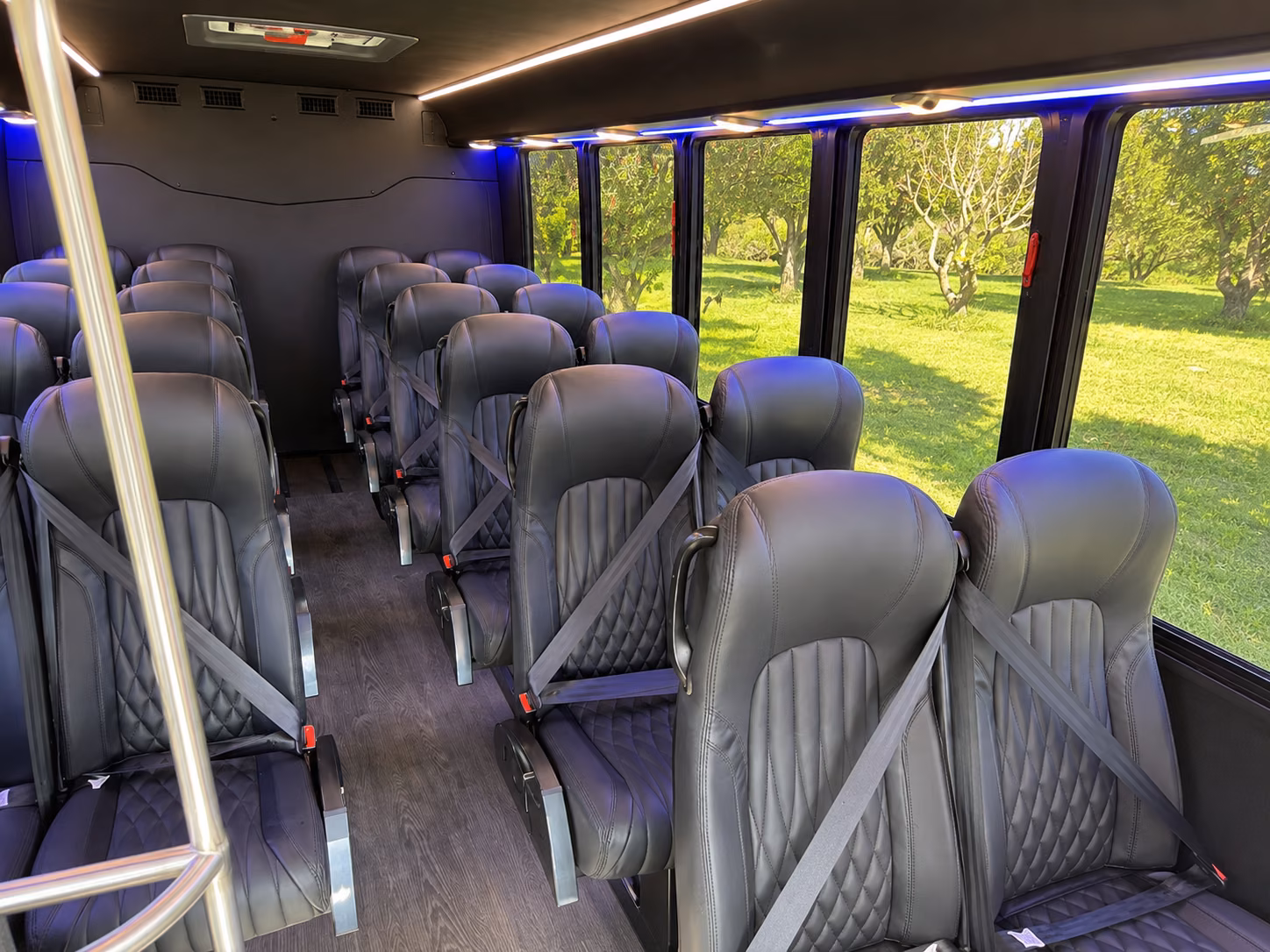 hayward school event transportation onboard seating